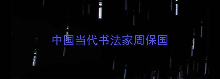 图片 中国当代书法家周保国