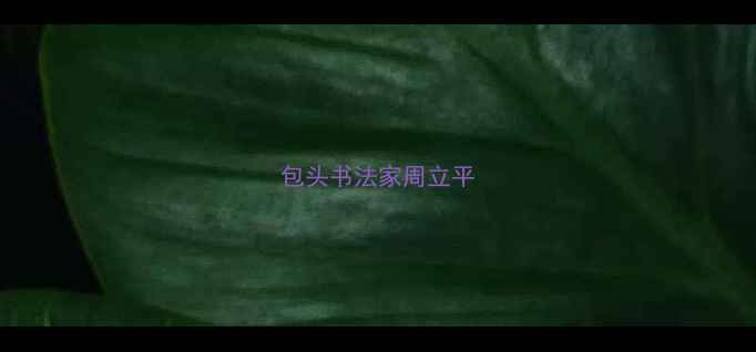 图片 包头书法家周立平