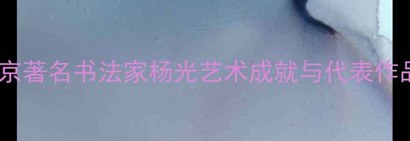图片 北京著名书法家杨光艺术成就与代表作品1