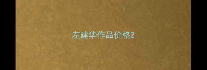 图片 左建华作品价格2