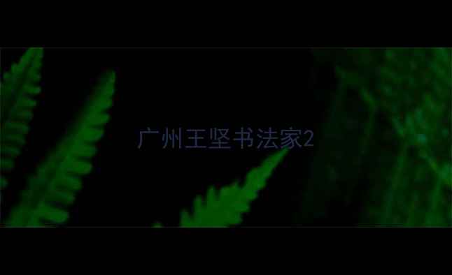 图片 广州王坚书法家2