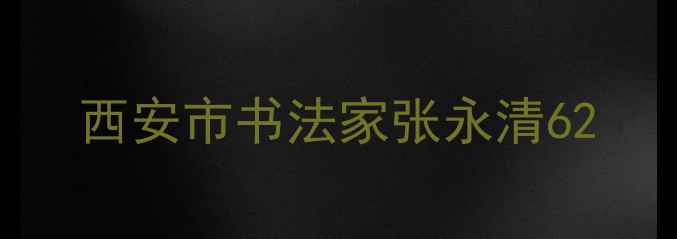 图片 西安市书法家张永清62