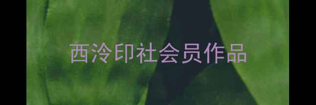 图片 西泠印社会员作品
