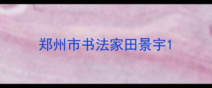 图片 郑州市书法家田景宇1