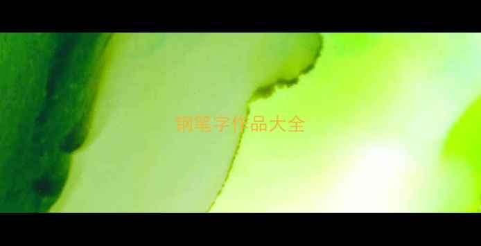 图片 钢笔字作品大全