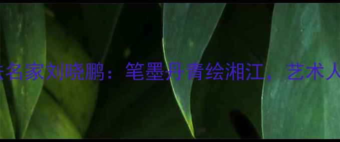 图片 🖌️湘潭书法名家刘晓鹏：笔墨丹青绘湘江，艺术人生三部曲🌊2